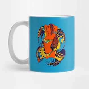 Orange Blue Cancer Beauty Mug